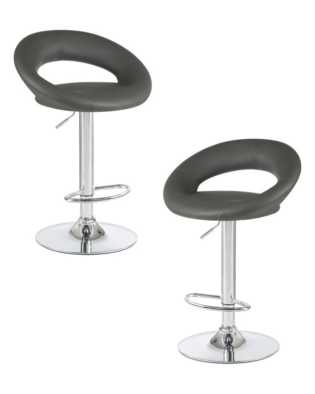 Набор 2 шт Стул барный DOBRIN MIRA, серый