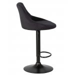 Набор 2 шт Стул барный DOBRIN LOGAN BLACK, черный велюр (MJ9-101)