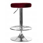Табурет барный DOBRIN BRUNO, бордовый велюр (MJ9-43)