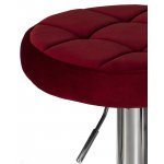 Набор 2 шт Табурет барный DOBRIN BRUNO, бордовый велюр (MJ9-43)