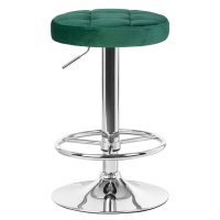 Табурет барный DOBRIN BRUNO, зеленый велюр (MJ9-88)