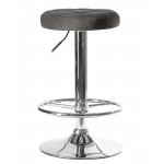 Набор 2 шт Табурет барный DOBRIN BRUNO, серый велюр (MJ9-75)