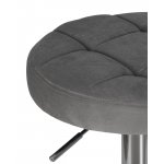 Табурет барный DOBRIN BRUNO, серый велюр (MJ9-75)