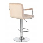 Набор 2 шт Стул барный DOBRIN KRUGER ARM, бежевый велюр (MJ9-10)
