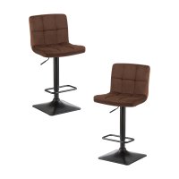 Набор 2 шт Стул барный DOBRIN DOMINIC, шоколадный велюр (MJ9-111)