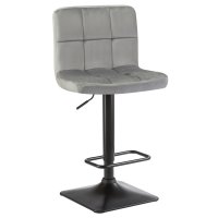 Стул барный DOBRIN DOMINIC, серый велюр (MJ9-75)