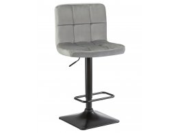 Стул барный DOBRIN DOMINIC, серый велюр (MJ9-75)