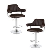 Набор 2 шт Стул барный DOBRIN CHARLY, коричневый