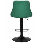 Набор 2 шт Стул барный DOBRIN JOSEPH BLACK, зеленый велюр (MJ9-88)