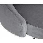 Набор 2 шт Стул барный DOBRIN JOSEPH BLACK, серый велюр (MJ9-75)