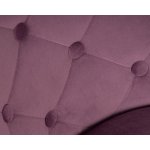 Набор 2 шт Стул барный DOBRIN JOSEPH BLACK, пудрово-сиреневый велюр (MJ9-52)