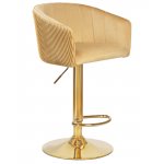 Стул барный DOBRIN DARCY GOLD, песочный велюр (1922-3)