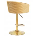 Стул барный DOBRIN DARCY GOLD, песочный велюр (1922-3)