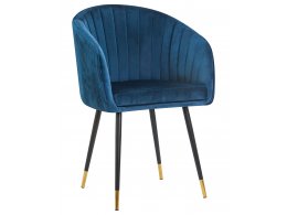 Стул обеденный DOBRIN MARY, синий велюр (1922-20)