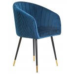 Стул обеденный DOBRIN MARY, синий велюр (1922-20)