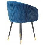 Стул обеденный DOBRIN MARY, синий велюр (1922-20)