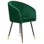 Стул обеденный DOBRIN MARY, зеленый велюр (1922-9)