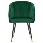 Стул обеденный DOBRIN MARY, зеленый велюр (1922-9)