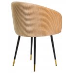 Стул обеденный DOBRIN MARY, песочный велюр (1922-3)