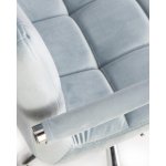 Набор 2 шт Офисное кресло для персонала DOBRIN TERRY, пудрово-голубой велюр (MJ9-74)