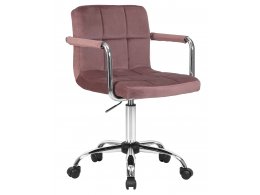 Офисное кресло для персонала DOBRIN TERRY, пудрово-розовый велюр (MJ9-32)