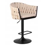 Набор 2 шт Стул барный DOBRIN LEON, бежевая ткань (LAR 275-1)