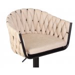 Набор 2 шт Стул барный DOBRIN LEON, бежевая ткань (LAR 275-1)