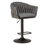 Набор 2 шт Стул барный DOBRIN LEON, графитовая ткань (LAR-275-21)