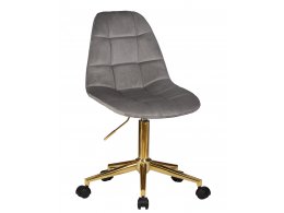 Офисное кресло для персонала DOBRIN MONTY GOLD, серый велюр (MJ9-75)