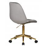 Офисное кресло для персонала DOBRIN MONTY GOLD, серый велюр (MJ9-75)