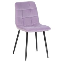 Стул обеденный DOBRIN ALEX, черные матовые ножки, фиолетовый велюр (V108-49)