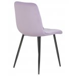 Стул обеденный DOBRIN ALEX, черные матовые ножки, фиолетовый велюр (V108-49)