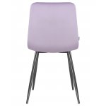 Стул обеденный DOBRIN ALEX, черные матовые ножки, фиолетовый велюр (V108-49)