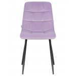 Стул обеденный DOBRIN ALEX, черные матовые ножки, фиолетовый велюр (V108-49)