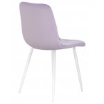Стул обеденный DOBRIN ALEX, белые ножки, фиолетовый велюр (V108-49)