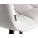 Набор 2 шт Стул полубарный DOBRIN OLIVIA, черные матовые ножки, светло-серый велюр (108-52)