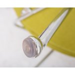 Набор 2 шт Кресло дизайнерское DOBRIN EMILY, светло-зеленая ткань AF3, хромированная сталь