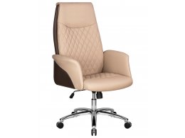 Офисное кресло для руководителей DOBRIN LEONARD, коричнево-бежевый