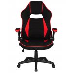 Кресло игровое DOBRIN RICK, черно-красная ткань