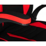 Кресло игровое DOBRIN RICK, черно-красная ткань