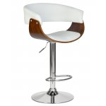 Набор 2 шт Стул барный DOBRIN OSTIN, цвет белый PU ABA 008