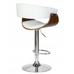 Набор 2 шт Стул барный DOBRIN OSTIN, цвет белый PU ABA 008