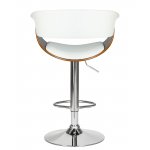 Набор 2 шт Стул барный DOBRIN OSTIN, цвет белый PU ABA 008