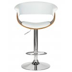 Набор 2 шт Стул барный DOBRIN OSTIN, цвет белый PU ABA 008