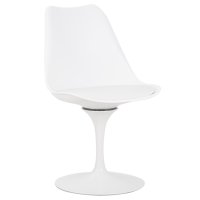 Стул обеденный DOBRIN TULIP, белое основание, цвет белый (W-02)