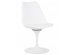 Стул обеденный DOBRIN TULIP, белое основание, цвет белый (W-02)