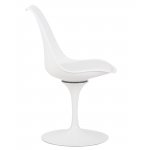 Стул обеденный DOBRIN TULIP, белое основание, цвет белый (W-02)