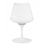 Стул обеденный DOBRIN TULIP, белое основание, цвет белый (W-02)