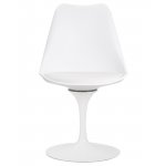 Стул обеденный DOBRIN TULIP, белое основание, цвет белый (W-02)