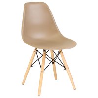 Стул обеденный DOBRIN DSW, ножки светлый бук, цвет бежевый (GR-03)